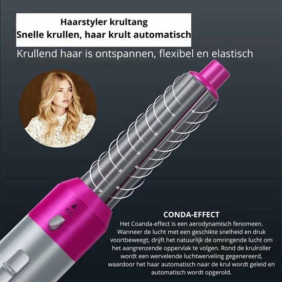 Goedkoop π― Everything You Want EYW 5 In 1 Fohnborstel – Föhnborstel - Airwrap - Airwrap Krultang - Trendy Airstyler - 5 In 1 Multi Styler - Fohnborstel Roterend – Fohnborstels – 1000W - Roos βοΈ 7 Goedkoop π― Everything You Want EYW 5 In 1 Fohnborstel – Föhnborstel - Airwrap - Airwrap Krultang - Trendy Airstyler - 5 In 1 Multi Styler - Fohnborstel Roterend – Fohnborstels – 1000W - Roos βοΈ - Afbeelding 5