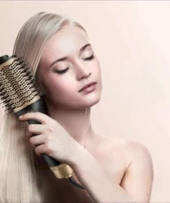 Coupon ❤️ Merkloos 3 In 1 Föhnborstel -fohnborstels- Magic Brush-Krulborstel- Voor Lang/kort/stijl/krullen Haren-1200W-zwart Goud 🤩 -Oral-B Shop 550x551 4