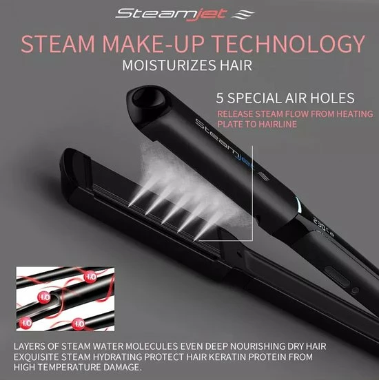 Uitgang ???? Komex KM-M6 Steamliner/Steampod/Steamjet - Stijltang Met Stoomtechnologie - Stoomstijltang - Glam Edition ✔️ 18 Uitgang ???? Komex KM-M6 Steamliner/Steampod/Steamjet - Stijltang Met Stoomtechnologie - Stoomstijltang - Glam Edition ✔️ - Afbeelding 16
