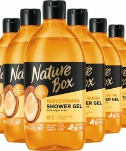 Flash-uitverkoop 🤩 Nature Box Argan Oil Shower Gel 6x 385 Ml - Voordeelverpakking 🔥