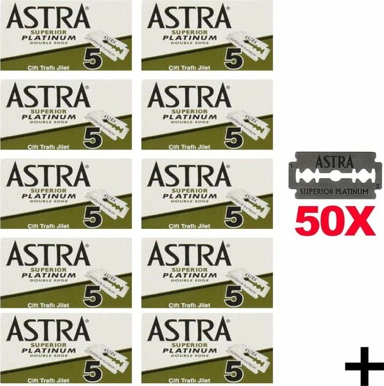Groothandel π Astra Superior Platinum Scheermesjes - Double Edge Blades - Shavette - Safety Razor Blades - 50 Stuks β€οΈ 3 Groothandel π Astra Superior Platinum Scheermesjes - Double Edge Blades - Shavette - Safety Razor Blades - 50 Stuks β€οΈ