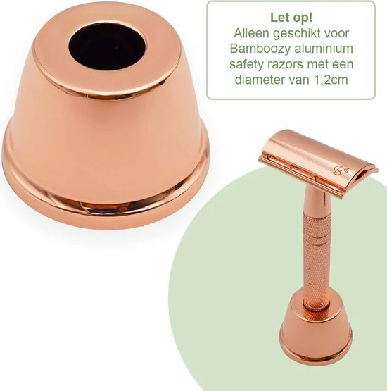 Goedkoopste π Losse Safety Razor Houder Aluminium Rosé Goud Gold - Alleen Geschikt Voor Bamboozy Aluminium Safety Razors π 3 Goedkoopste π Losse Safety Razor Houder Aluminium Rosé Goud Gold - Alleen Geschikt Voor Bamboozy Aluminium Safety Razors π