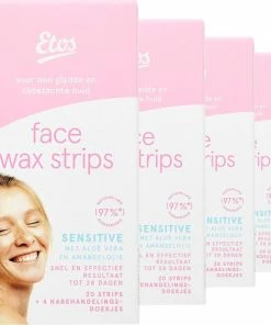 Hete verkoop 🧨 Etos Wax Strips - Gezicht - 80 Stuks - (4 X 20) 😉