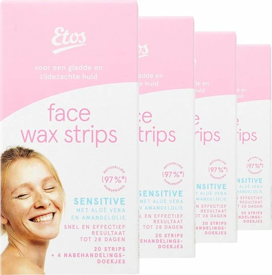 Hete verkoop 𧨠Etos Wax Strips - Gezicht - 80 Stuks - (4 X 20) π 3 Hete verkoop 𧨠Etos Wax Strips - Gezicht - 80 Stuks - (4 X 20) π
