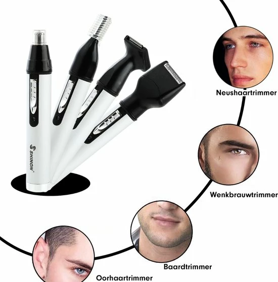 Promo π Shinon Sportsman 4 In 1 Oplaadbare, Multifunctionele Neus- En Oortrimmer - Neushaartrimmer - Baardtrimmer - Wenkbrauwtrimmer - Scheerapparaat - Mannen π 9 Promo π Shinon Sportsman 4 In 1 Oplaadbare, Multifunctionele Neus- En Oortrimmer - Neushaartrimmer - Baardtrimmer - Wenkbrauwtrimmer - Scheerapparaat - Mannen π - Afbeelding 7