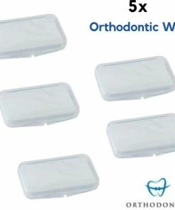 Goedkoopste ⌛ 5x Orthodontic Wax - Beugel Wax - Zonder Smaak - Voordeelpak 💯