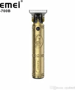 Goedkoop 🔥 Kemei KM-700B - Luxe Tondeuse - Professionele Trimmer - Groomer - Scheerapparaat - Baardtrimmer - Precisietrimmer - Haarstyling - Haartrimmer - Goudkleurig - Draadloos - USB Opladen - Inclusief 3 Opzetkammen & Olieflesje 🔥 -Oral-B Shop 550x562 7