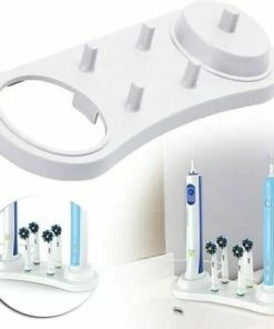 Coupon 🧨 AA Commerce 2-In-1 Elektrische Tandenborstel & Opzetborstelhouder Geschikt Voor Oral B - Staande Houder Voor Oplader, Elektrische Toothbrush & 4 Opzetborstels - Wit 💯 -Oral-B Shop 550x564 3