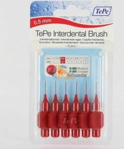 Beste Verkoop 💯 Tepe Interdentale Rager Origineel 0.5 Mm Rood - 6 Stuks ✨