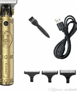 Goedkoop 🔥 Kemei KM-700B - Luxe Tondeuse - Professionele Trimmer - Groomer - Scheerapparaat - Baardtrimmer - Precisietrimmer - Haarstyling - Haartrimmer - Goudkleurig - Draadloos - USB Opladen - Inclusief 3 Opzetkammen & Olieflesje 🔥 -Oral-B Shop 550x577 2