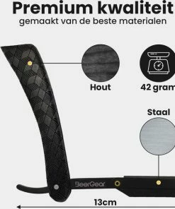 Beste Verkoop ❤️ BeerGear Shavette Barbiersmes Van Hout - Klassiek Open Scheermes - Straight Razor Incl. Etui En 20 Mesjes ✔️ 11 Beste Verkoop ❤️ BeerGear Shavette Barbiersmes Van Hout - Klassiek Open Scheermes - Straight Razor Incl. Etui En 20 Mesjes ✔️ -Oral-B Shop 550x578 1