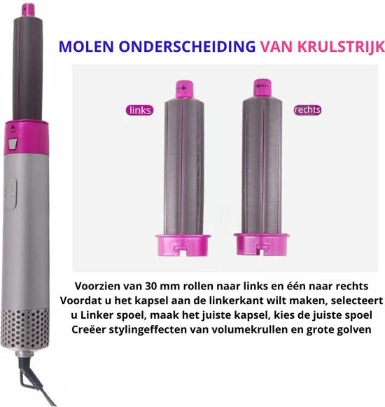 Goedkoop π― Everything You Want EYW 5 In 1 Fohnborstel – Föhnborstel - Airwrap - Airwrap Krultang - Trendy Airstyler - 5 In 1 Multi Styler - Fohnborstel Roterend – Fohnborstels – 1000W - Roos βοΈ 10 Goedkoop π― Everything You Want EYW 5 In 1 Fohnborstel – Föhnborstel - Airwrap - Airwrap Krultang - Trendy Airstyler - 5 In 1 Multi Styler - Fohnborstel Roterend – Fohnborstels – 1000W - Roos βοΈ - Afbeelding 8