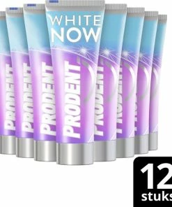Promo 🔔 Prodent White Now Glossy Chic Tandpasta - 12 X 75 Ml - Voordeelverpakking 🎁