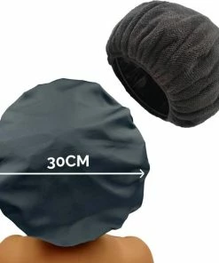 Goedkoopste 🧨 HomeShopXL 3 In 1 - Haarhanddoek Microvezel, Slaapmuts Satijn En Douchemuts In 1 - Zwart - Hoofdhanddoek Herbruikbaar Bonnet ❤️ -Oral-B Shop 550x586 1