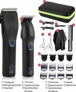 Nieuw ✔️ Good Experience Professionele Draadloze Tondeuse Incl. Reistas - Trimmer - Tondeuses - Scheerapparaat Mannen - Hoofdhaar - Haartrimmer - Baard - Trimmerset - Hair Clipper - Tondeuse Cheveux - Hair - Toilettas Heren 😀 -Oral-B Shop 550x595 2