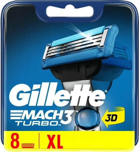 Korting π₯ Gillette Mach 3 Turbo Scheermesjes 8 Stuks π 3 Korting π₯ Gillette Mach 3 Turbo Scheermesjes 8 Stuks π
