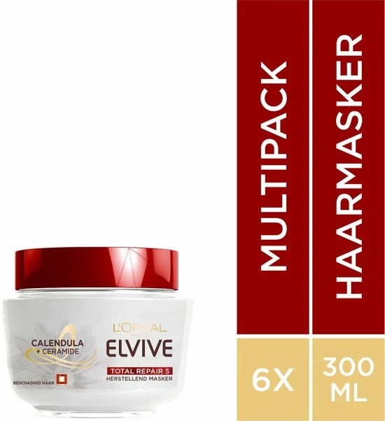 Kopen β¨ L’Oréal Paris L'Oréal Paris Elvive Total Repair 5 Haarmasker - 6x 300 Ml - Voordeelverpakking π€© 9 Kopen β¨ L’Oréal Paris L'Oréal Paris Elvive Total Repair 5 Haarmasker - 6x 300 Ml - Voordeelverpakking π€© - Afbeelding 7