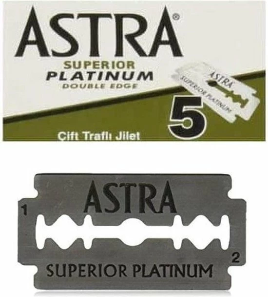 Groothandel π Astra Superior Platinum Scheermesjes - Double Edge Blades - Shavette - Safety Razor Blades - 50 Stuks β€οΈ 4 Groothandel π Astra Superior Platinum Scheermesjes - Double Edge Blades - Shavette - Safety Razor Blades - 50 Stuks β€οΈ - Afbeelding 2