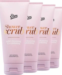 Promo 🔔 Etos Bodyscrub - Douche - Dermatologisch Getest - 4 X 200 Ml 👏