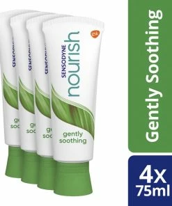 Hete verkoop 😉 Sensodyne Nourish Gently Soothing Tandpasta 4x75 Ml ⌛