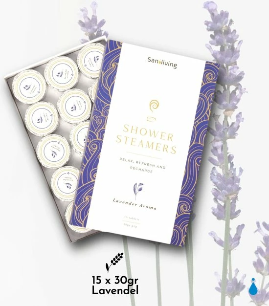 Hete verkoop π Saniliving Lavendel Bruisballen Voor Douche 15 Stuks - Shower Steamer Met Etherische Olie - Natuurlijk En Dierproefvrij π 12 Hete verkoop π Saniliving Lavendel Bruisballen Voor Douche 15 Stuks - Shower Steamer Met Etherische Olie - Natuurlijk En Dierproefvrij π - Afbeelding 10