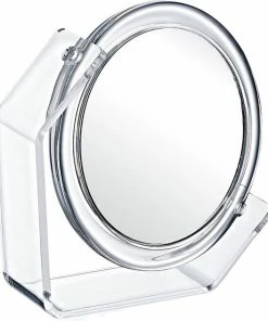 Goedkoopste 🔥 Box Up Make-Up Spiegel - Dubbelzijdig Ø12 Cm - 3x Vergrootspiegel - 360° Draaibaar ⭐