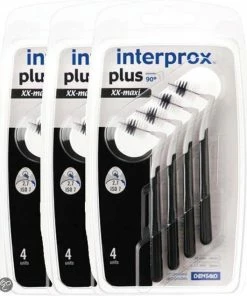 Korting 🔔 Interprox Plus XX-Maxi - 6 Tot 11 Mm - Zwart 3 X 4 Stuks - Voordeelpakket 👏