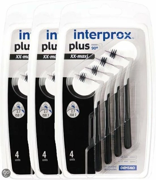 Korting π Interprox Plus XX-Maxi - 6 Tot 11 Mm - Zwart 3 X 4 Stuks - Voordeelpakket π 3 Korting π Interprox Plus XX-Maxi - 6 Tot 11 Mm - Zwart 3 X 4 Stuks - Voordeelpakket π