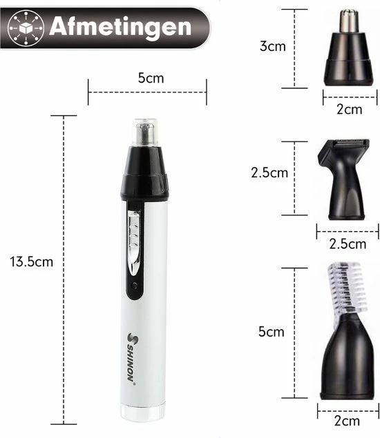 Promo π Shinon Sportsman 4 In 1 Oplaadbare, Multifunctionele Neus- En Oortrimmer - Neushaartrimmer - Baardtrimmer - Wenkbrauwtrimmer - Scheerapparaat - Mannen π 11 Promo π Shinon Sportsman 4 In 1 Oplaadbare, Multifunctionele Neus- En Oortrimmer - Neushaartrimmer - Baardtrimmer - Wenkbrauwtrimmer - Scheerapparaat - Mannen π - Afbeelding 9