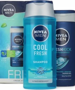 Beste deal 🤩 Geschenk Nivea – Men Fresh Kick Douchegel & Shampoo 🥰