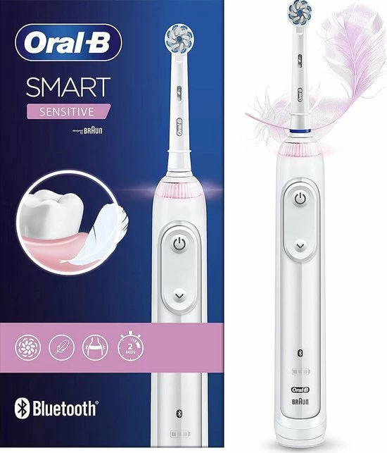 Nieuw π Oral B Braun Oral-B Smart Sensitive Elektrische Tandenborstel, Ontwikkeld Voor Mensen Met Gevoelige Tanden, Met Sensitiv-programma En Druksensor, Wit β¨ 3 Nieuw π Oral B Braun Oral-B Smart Sensitive Elektrische Tandenborstel, Ontwikkeld Voor Mensen Met Gevoelige Tanden, Met Sensitiv-programma En Druksensor, Wit β¨