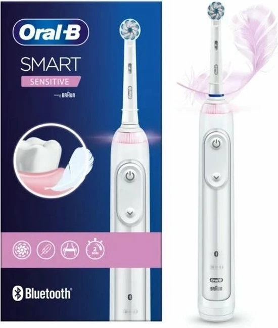 Nieuw π Oral B Braun Oral-B Smart Sensitive Elektrische Tandenborstel, Ontwikkeld Voor Mensen Met Gevoelige Tanden, Met Sensitiv-programma En Druksensor, Wit β¨ 4 Nieuw π Oral B Braun Oral-B Smart Sensitive Elektrische Tandenborstel, Ontwikkeld Voor Mensen Met Gevoelige Tanden, Met Sensitiv-programma En Druksensor, Wit β¨ - Afbeelding 2