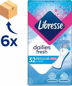 Beste Verkoop 😀 Libresse Normal Deo Fresh Inlegkruisjes - 6 X 32 - Halfjaar Voorraad ❤️ -Oral-B Shop 550x662