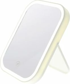 Hete verkoop 🔥 Merkloos Make Up Spiegel Met Dimbare LED Verlichting - Opklapbaar - Handspiegel - Scheerspiegel - Cosmeticaspiegel 🔔