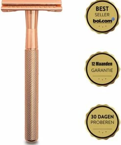Begroting ❤️ Bolano® Safety Razor Rose Gold + 30 Double Edge Scheermesjes - Klassiek Scheermes Voor Mannen En Vrouwen - D657 🥰 -Oral-B Shop 550x678 2
