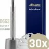 Groothandel 🔔 Bolano® Safety Razor Set Zilver + 30 Double Edge Scheermesjes + Houder - Klassiek Scheermes Voor Mannen En Vrouwen - D663 👏