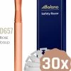 Begroting ❤️ Bolano® Safety Razor Rose Gold + 30 Double Edge Scheermesjes - Klassiek Scheermes Voor Mannen En Vrouwen - D657 🥰