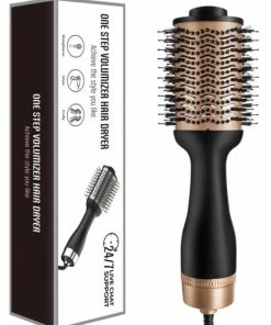 Coupon ❤️ Merkloos 3 In 1 Föhnborstel -fohnborstels- Magic Brush-Krulborstel- Voor Lang/kort/stijl/krullen Haren-1200W-zwart Goud 🤩 -Oral-B Shop 550x699