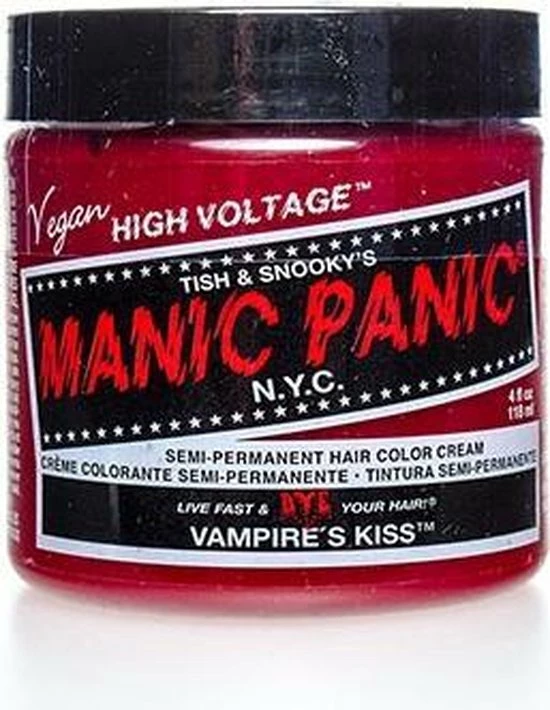 Uitgang 🤩 Manic Panic Semi Permanente Haarverf Vampire's Kiss Classic Rood ✨ 6 Uitgang 🤩 Manic Panic Semi Permanente Haarverf Vampire's Kiss Classic Rood ✨ - Afbeelding 4