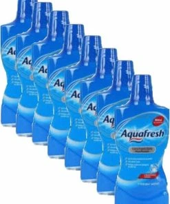 Beste deal 👍 Aquafresh Mondwater – Fresh Mint - Voordeel Verpakking 8 Flessen ❤️