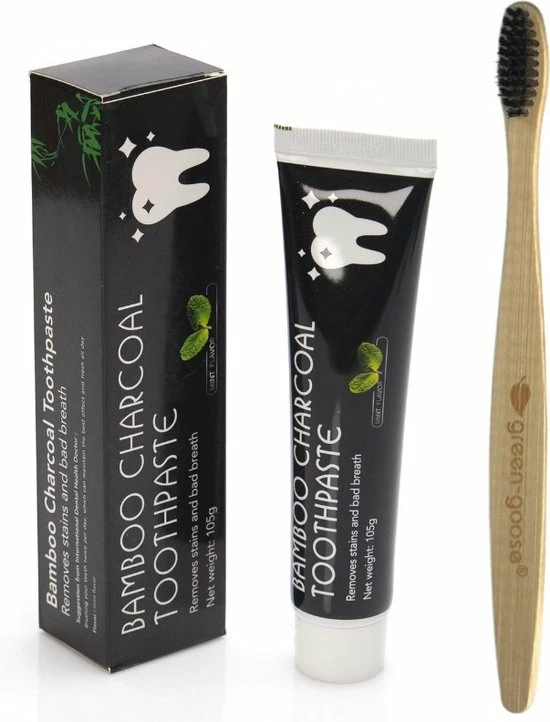 Uitgang π Locoshop Houtskool Tandpasta Voor Witte Tanden / Teeth Whitening Charcoal + "Gratis Bamboo Tandenborstel" π 3 Uitgang π Locoshop Houtskool Tandpasta Voor Witte Tanden / Teeth Whitening Charcoal + "Gratis Bamboo Tandenborstel" π
