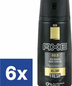 Groothandel 😉 Axe Deodorant Spray Gold - 6 X 150 Ml 😉