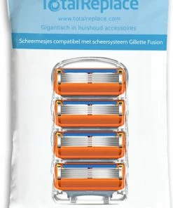 Beste deal 😀 TotalReplace 4x Scheermesjes - Compatibel Met Gillette Fusion Scheermes (5 Blades) Vervanging 🤩 -Oral-B Shop 550x729 4