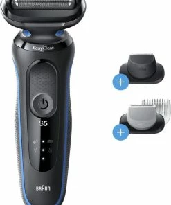 Nieuw ⌛ Braun Series 5 50-B1620s - Elektrisch Scheerapparaat Mannen - 2 EasyClick-opzetstukken 😀 -Oral-B Shop 550x748 1