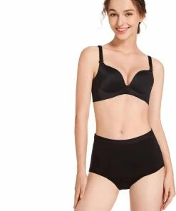 Groothandel ⌛ Bamboozy Menstruatie Ondergoed 4-laags Hoge Taille High Waist Corrigerend Maat 4XL 48-50 Zwart Period Underwear Duurzaam Menstrueren Incontinentie Zero Waste Madelief ⌛ -Oral-B Shop 550x768 1