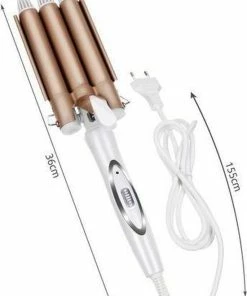 Kopen 👍 Merkloos Professional - Golvenkrultang - Keramische Drievoudige Krultang - Golvenkrultang - Wafeltang - Haarkruller Krultangen - Hair Curler - Wave Krultang - Magische Ijzeren Stijltang - Curling Iron - Haar Stijlen - 45 W - Wit / Beige ⌛ -Oral-B Shop 550x785 1