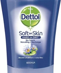 Uitgang 🔔 Dettol Handzeep No-Touch Navulling Blauwe Lotusbloem - 5 X 250 Ml - Grootverpakking 🎁 -Oral-B Shop 550x788