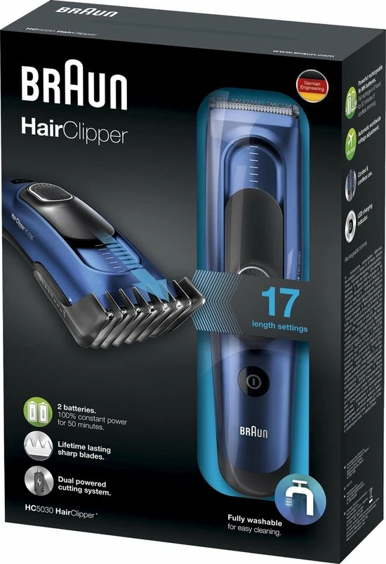 Kopen β¨ Braun HC5030 Haartrimmer - Oplaadbaar - Zwart - Blauw π 10 Kopen β¨ Braun HC5030 Haartrimmer - Oplaadbaar - Zwart - Blauw π - Afbeelding 8