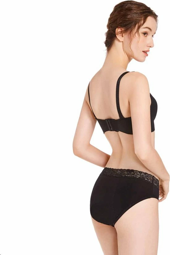 Korting ⌛ Bamboozy Menstruatie Ondergoed 4-laags Mid-Heup Maat XL 42-44 Zwart Period Underwear Duurzaam Menstrueren Incontinentie Zero Waste Daisy ✨ 10 Korting ⌛ Bamboozy Menstruatie Ondergoed 4-laags Mid-Heup Maat XL 42-44 Zwart Period Underwear Duurzaam Menstrueren Incontinentie Zero Waste Daisy ✨ - Afbeelding 8